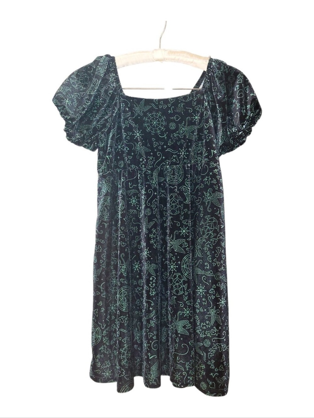 Girls Green Velvet Wicked Dress Paul Tazwell XL 14